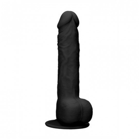 SILICONE DILDO WITH BALLS - 9 / 24 CM