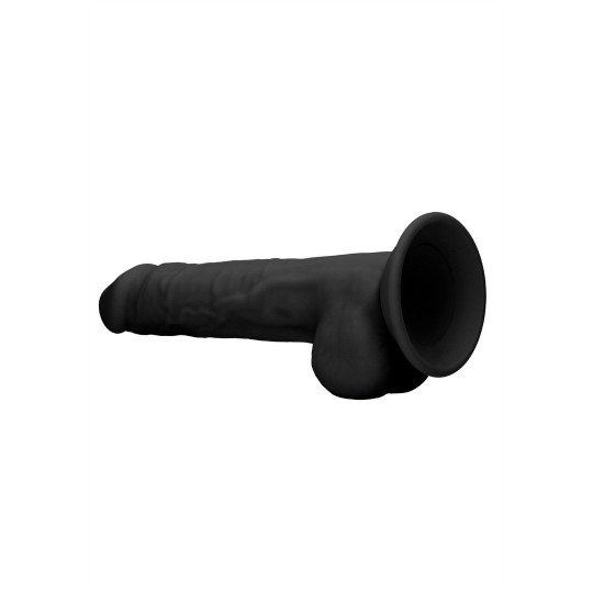 SILICONE DILDO WITH BALLS - 9 / 24 CM