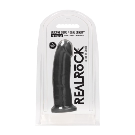 SILICONE DILDO WITHOUT BALLS - 8 / 20 CM