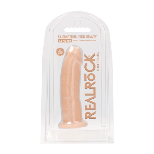 SILICONE DILDO WITHOUT BALLS - 8 / 20 CM