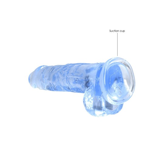 REALISTIC DILDO WITH BALLS - 8 / 21 CM