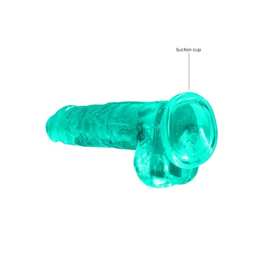 REALISTIC DILDO WITH BALLS - 8 / 21 CM