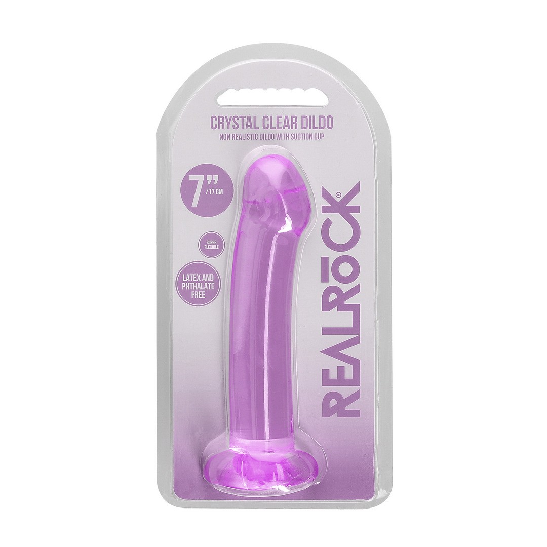 NON-REALISTIC DILDO WITH SUCTION CUP - 7 / 17 CM