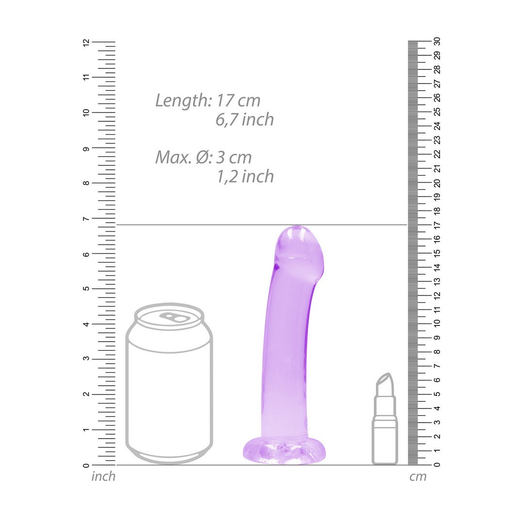 NON-REALISTIC DILDO WITH SUCTION CUP - 7 / 17 CM