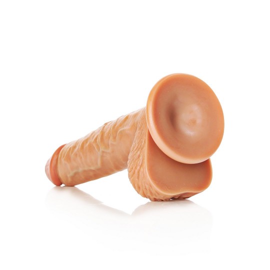 STRAIGHT REALISTIC DILDO WITH BALLS AND SUCTION CUP - 8 / 20,5 CM