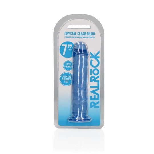 STRAIGHT REALISTIC DILDO WITH SUCTION CUP - 7\&#039;\&#039; / 18