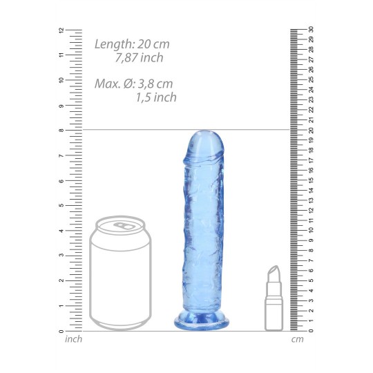 STRAIGHT REALISTIC DILDO WITH SUCTION CUP - 7\&#039;\&#039; / 18