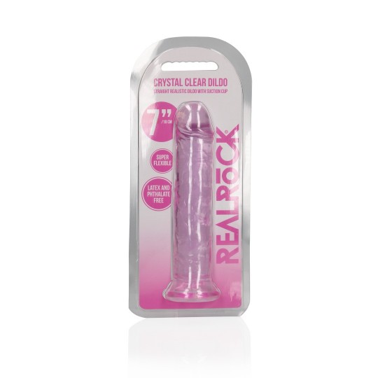 STRAIGHT REALISTIC DILDO WITH SUCTION CUP - 7&#039; / 18