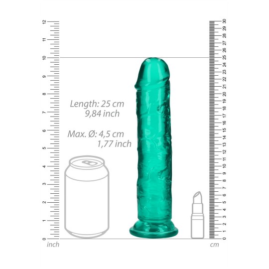 STRAIGHT REALISTIC DILDO WITH SUCTION CUP - 9&#039; / 23