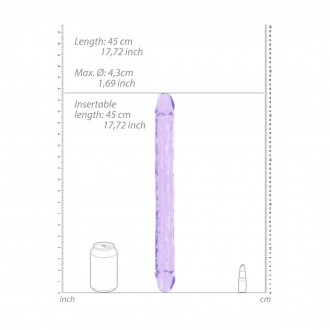 REALISTIC DOUBLE DONG - 18' / 45 CM