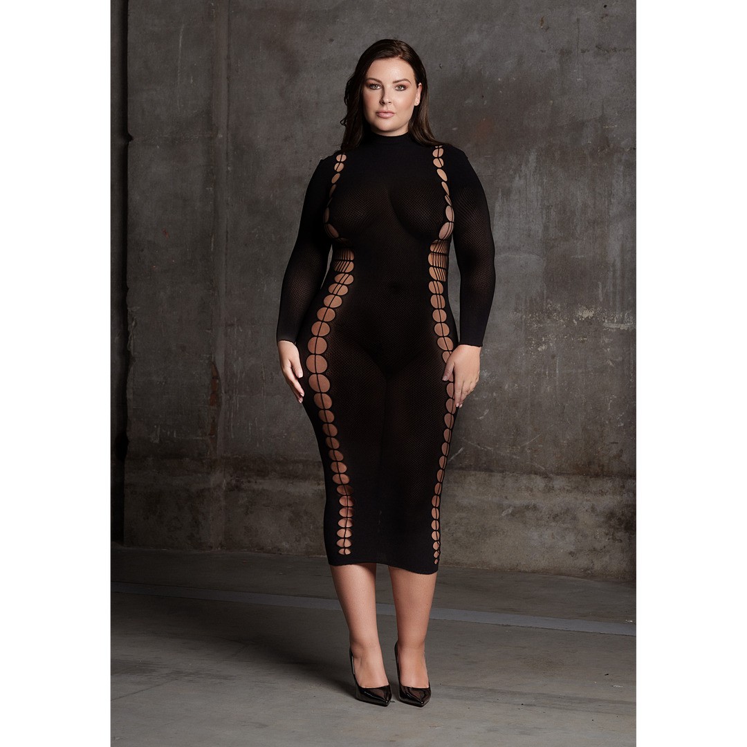 CARME XI - DRESS WITH TURTLENECK - PLUS SIZE