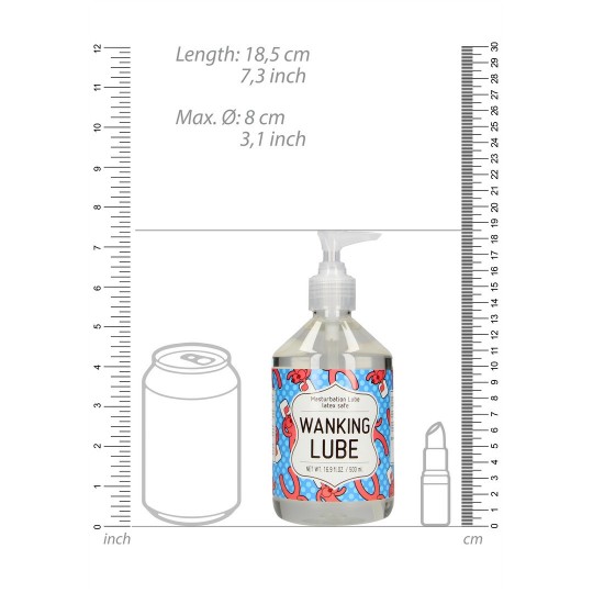 WANKING LUBE - MASTURBATION LUBRICANT - 17 FL OZ / 500 ML