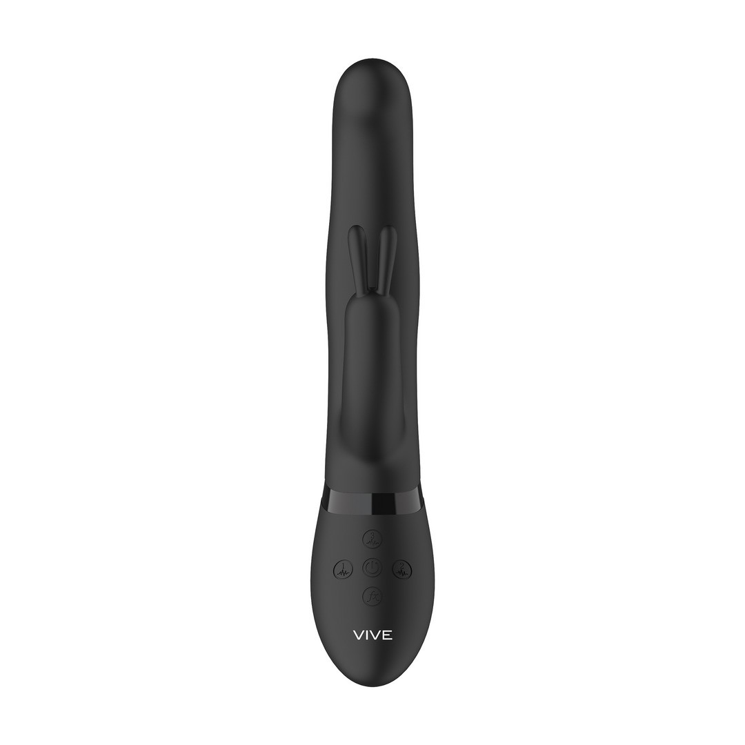 IZARA - ROTATING BEADS RABBIT VIBRATOR - BLACK