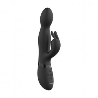 NIVA - ROTATING RABBIT VIBRATOR - BLACK