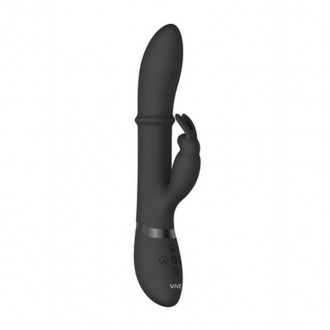 HALO - RING RABBIT VIBRATOR - BLACK