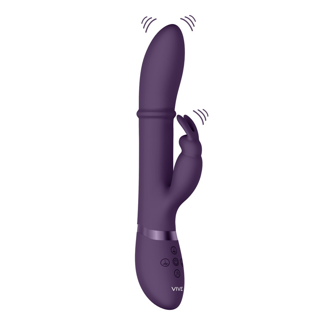 HALO - RING RABBIT VIBRATOR - PURPLE