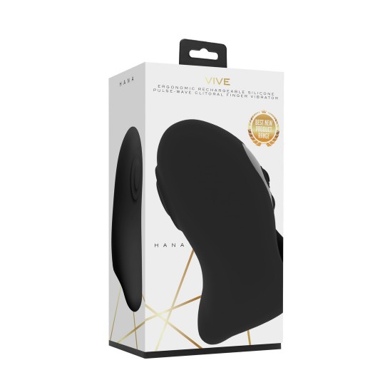 HANA - PULSE WAVE FINGER VIBRATOR - BLACK