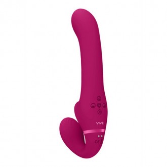 AI - DUAL VIBRATING  AIR WAVE TICKLER STRAPLESS STRAPON