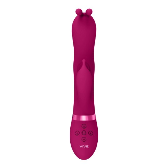 GADA - VIBRATING BUNNY EAR G-SPOT RABBIT WITH PULSE WAVE SHAFT