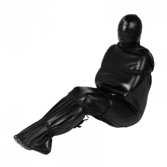 BODY BAG WITH NYLON STRAPS - BLACK