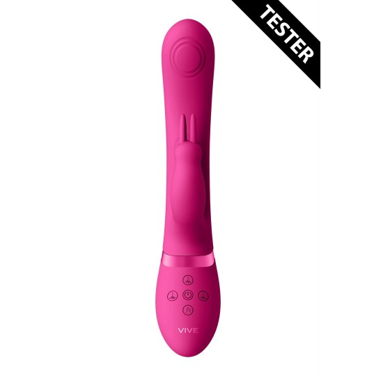 MAY - DUAL PULSE-WAVE  VIBRATING C-SPOT  G-SPOT RABBIT - PINK - TESTER