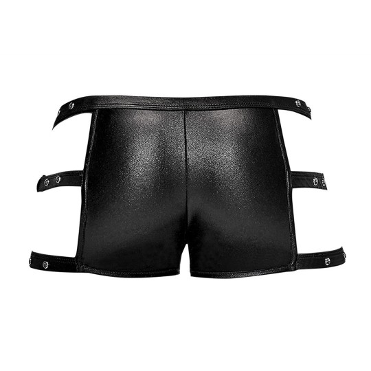 VULCAN - CUT OUT CAGE SHORT - BLACK