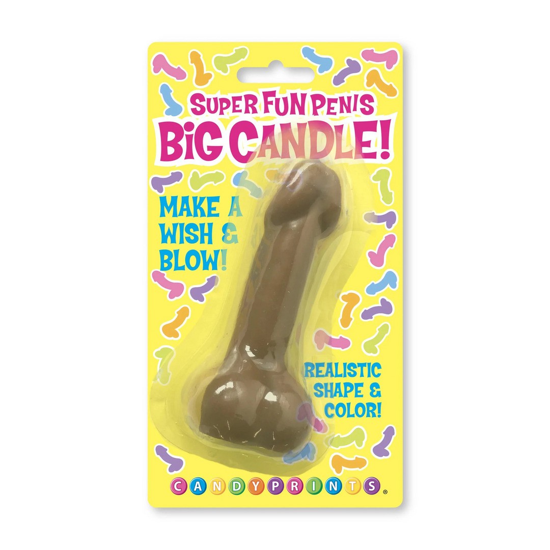 SUPER FUN BIG PENIS CANDLE, BROWN