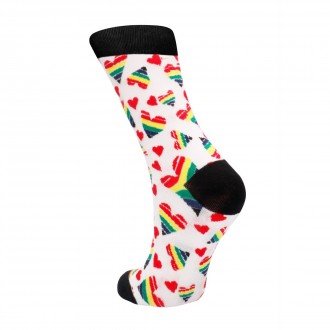 HAPPY HEARTS SOCKS - US SIZE 8-12 / EU SIZE 42-46