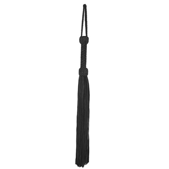 LEATHER SUEDE FLOGGER - BLACK