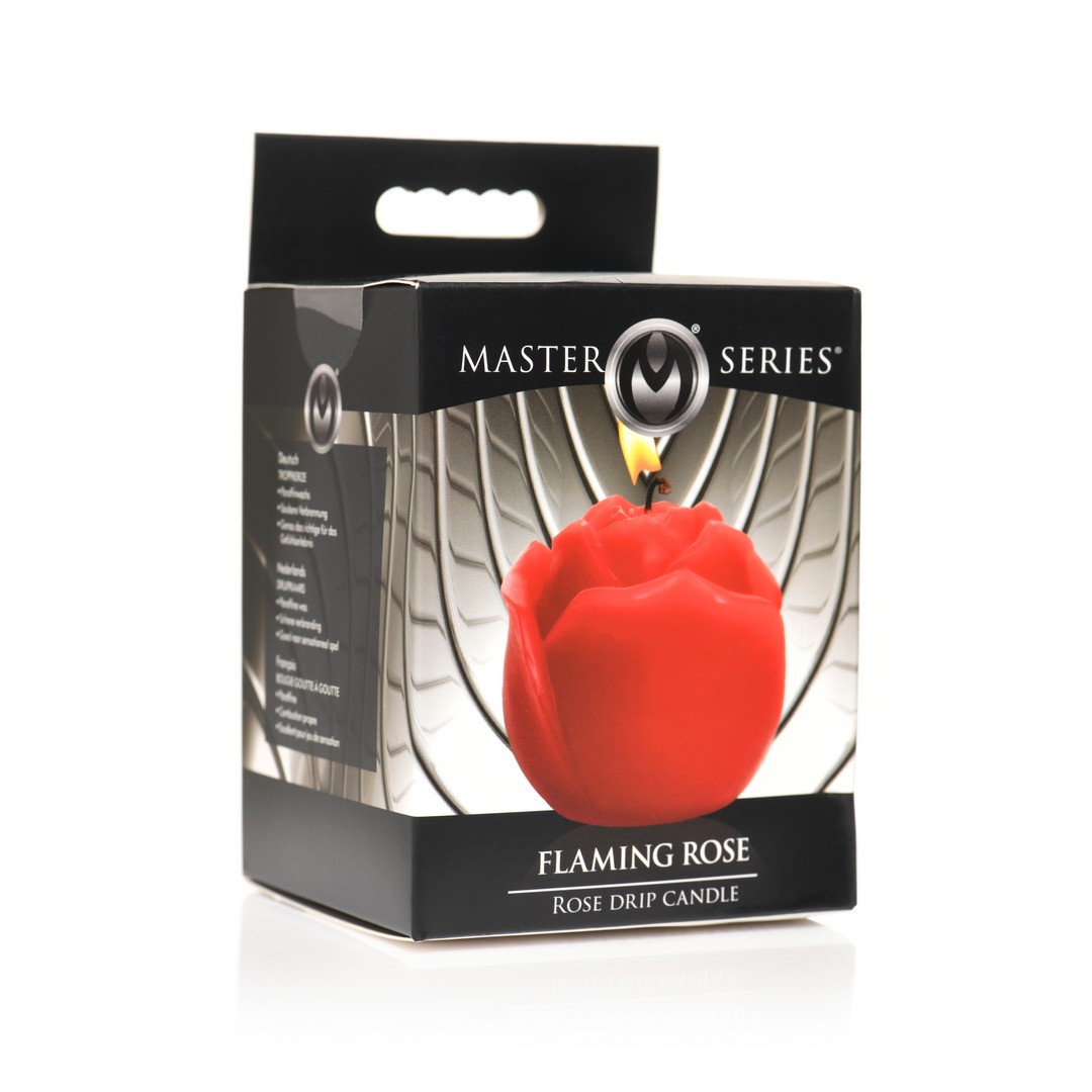 FLAMING ROSE - DRIP CANDLE - RED