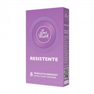 RESISTENTE - STRONG CONDOMS - 6 PIECES