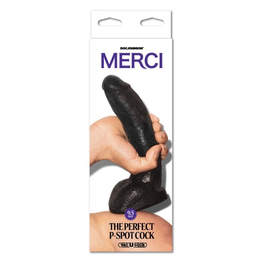 THE PERFECT P-SPOT COCK - 9.5 / 24 CM - BLACK