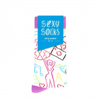 STRIP POKER SOCKS - US SIZE 2-7,5 / EU SIZE 36-41