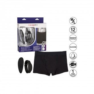 REMOTE CONTROL BOXER BRIEF SET M/L - BLACK