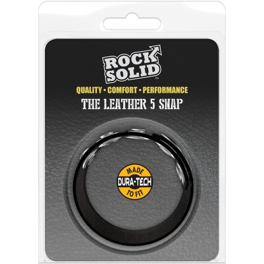 THE LEATHER 5 SNAP - LEATHER COCKRING