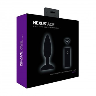 ACE SMALL - VIBRATING BUTT PLUG WITH REMOTE CONTROL