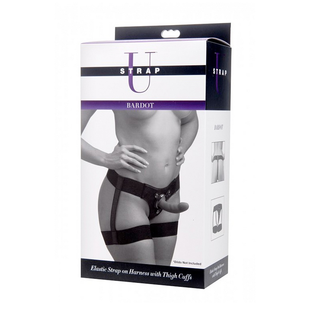 BARDOT - ELASTIC STRAP-ON HARNESS WITH THIGH STRAPS