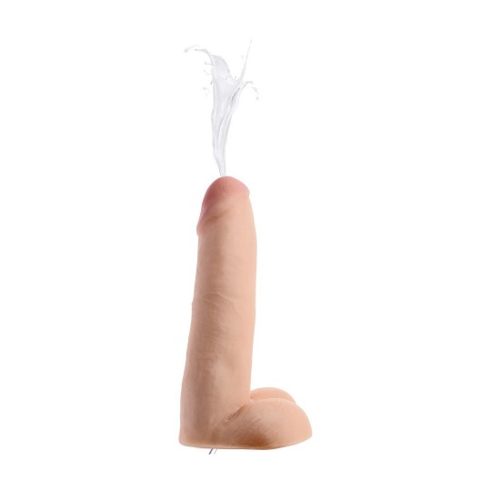 REALISTIC DUAL DENSITY SQUIRTING DILDO - 8 / 20,5 CM