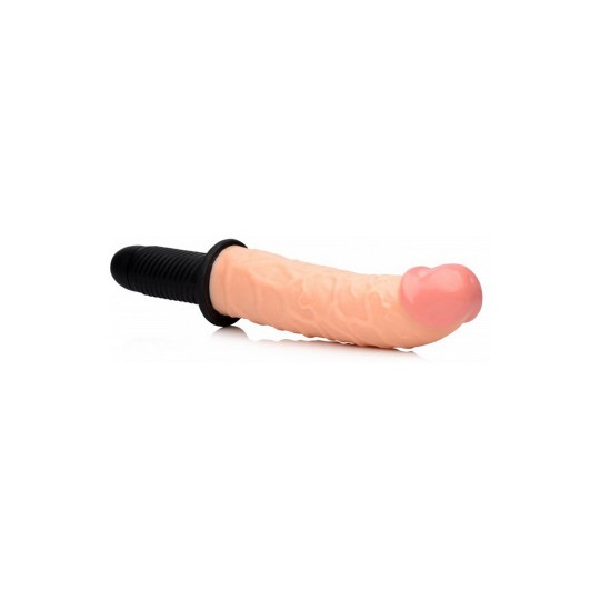 THE CURVED DICKTATOR - VIBRATING GIANT THRUSTING DILDO