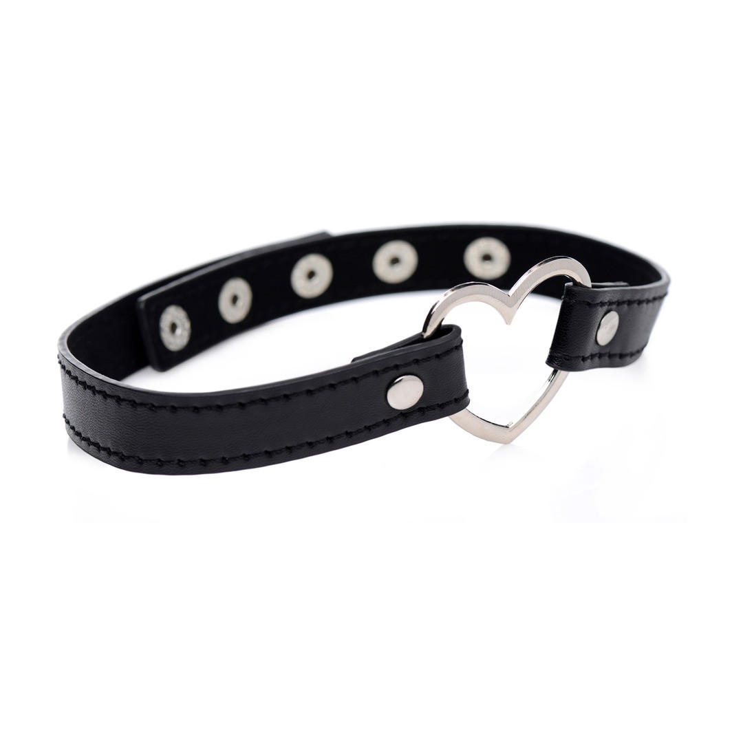 DARK HEART - CHROME HEART BLACK CHOKER