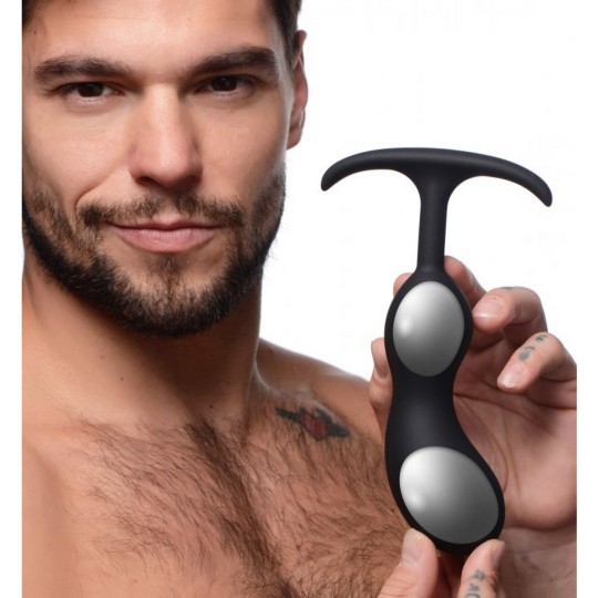 PREMIUM SILICONE WEIGHTED PROSTATE PLUG - LARGE