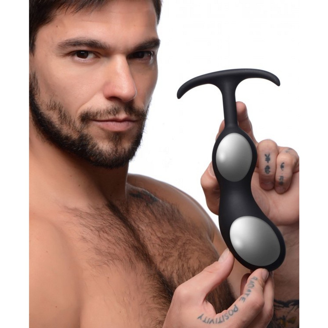 PREMIUM SILICONE WEIGHTED PROSTATE PLUG - EXTRA LARGE