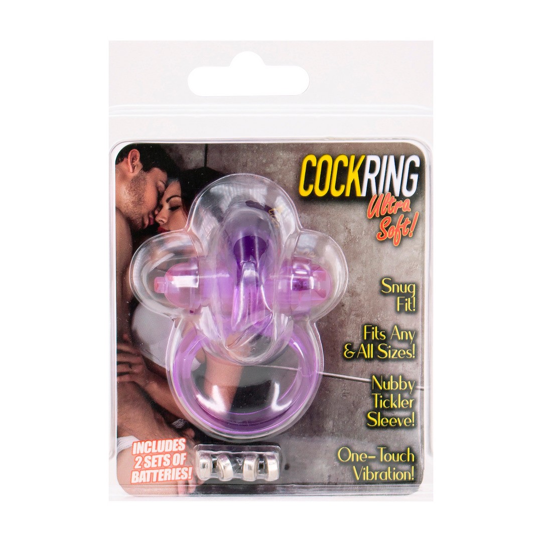 ULTRA SOFT VIBRATING JELLY RABBIT COCKRING