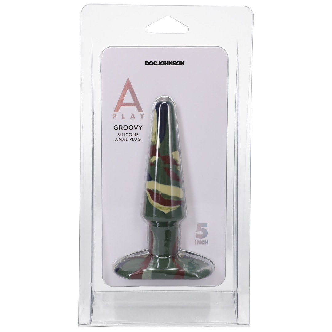 GROOVY - SILICONE ANAL PLUG - 5 / 12 CM - CAMOUFLAGE