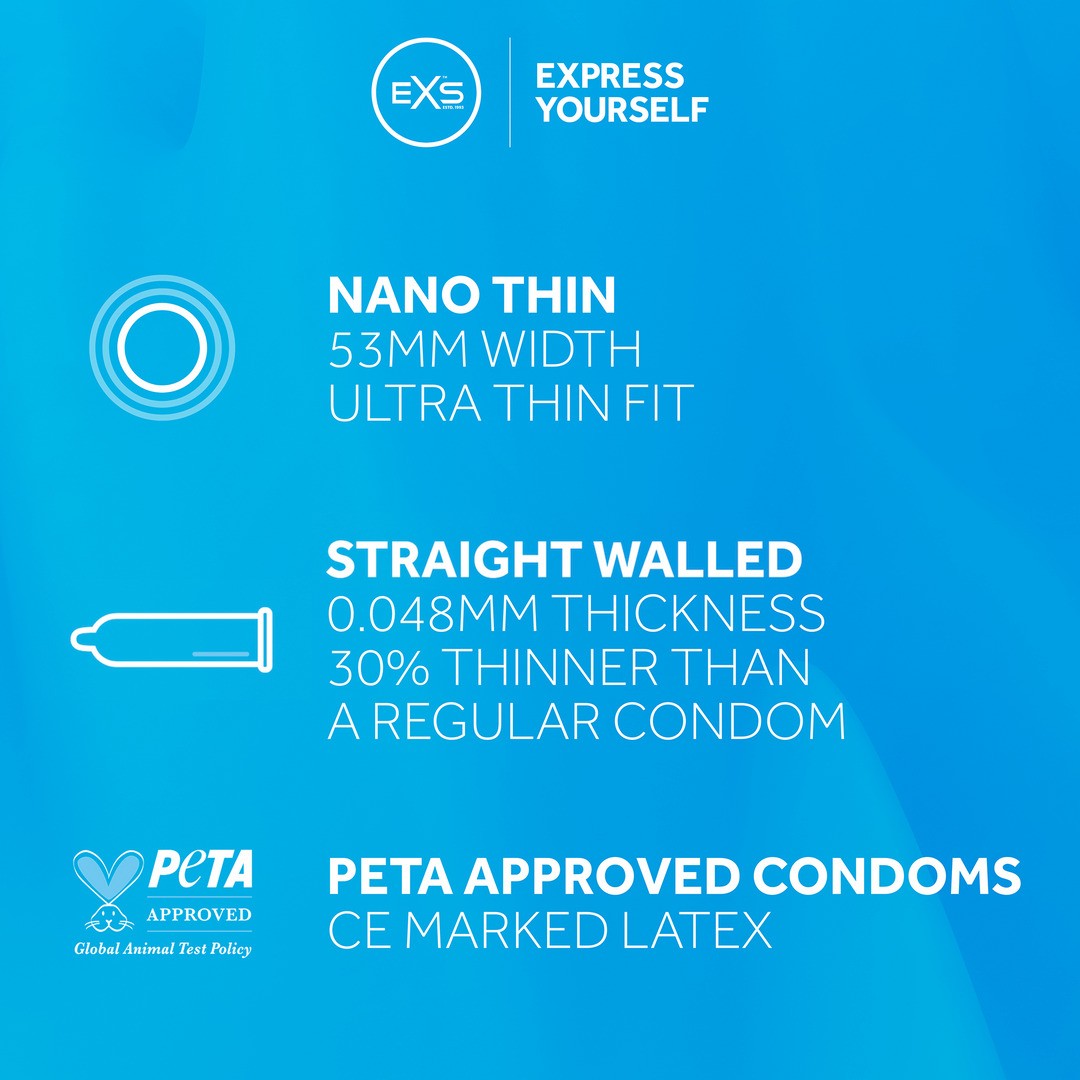 EXS NANO THIN - CONDOMS - 3 PIECES