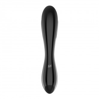 DAZZLING CRYSTAL 1 - GLASS DILDO - BLACK