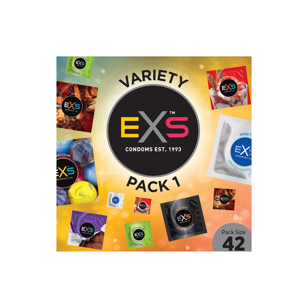 EXS VARIETY PACK 1 - CONDOMS - 42 PIECES