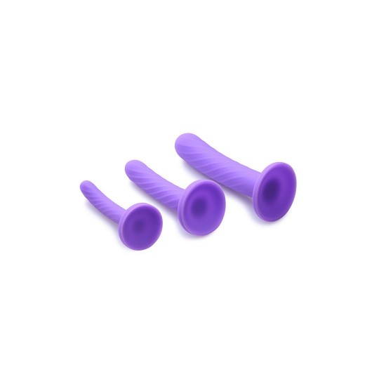 TRI-PLAY - 3-PIECE SILICONE DILDO SET