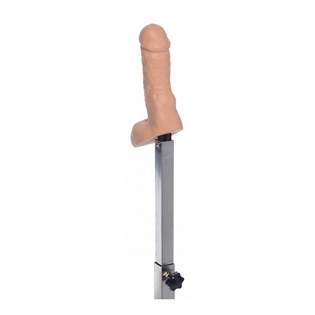 SQUAT - SPREADER BAR WITH ANKLE CUFFS AND ANAL DILDO