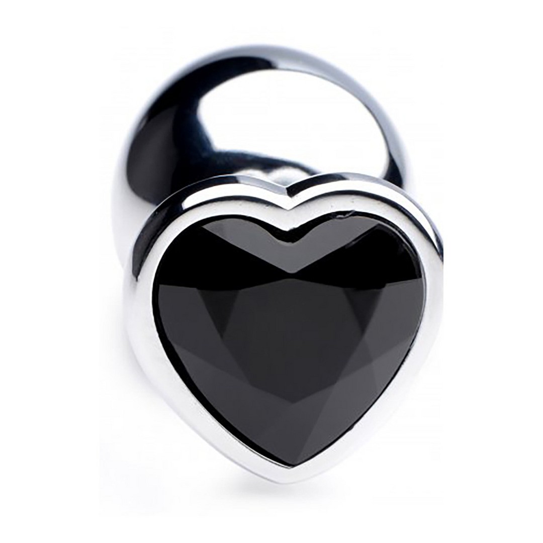 BLACK HEART - BUTT PLUG - LARGE